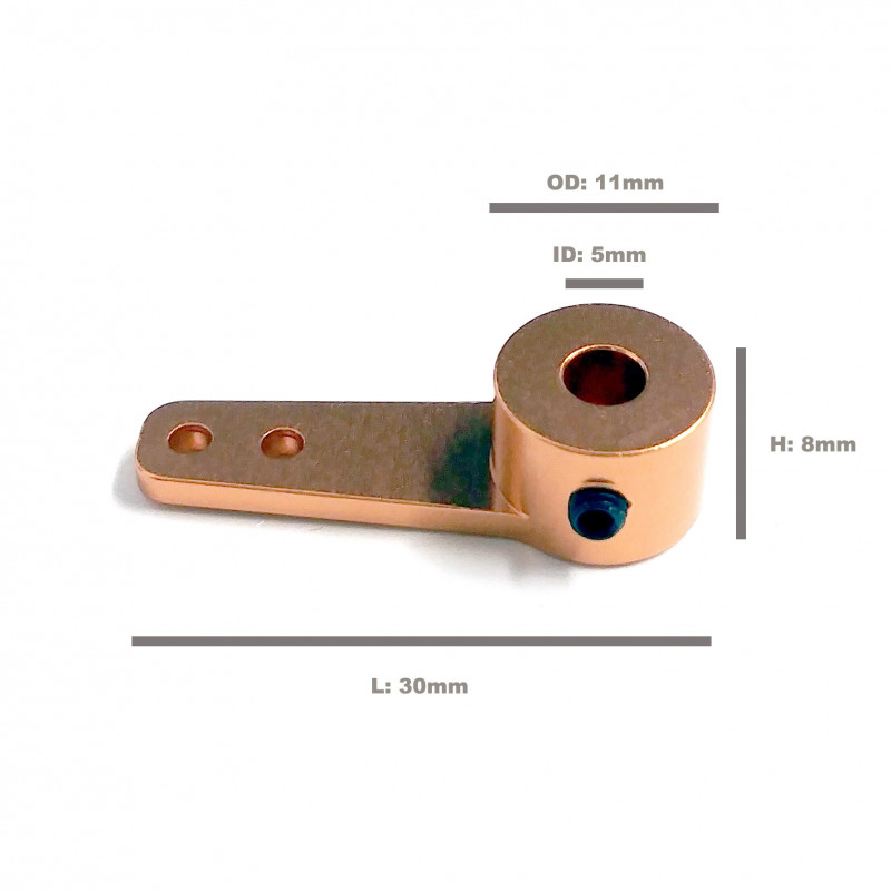 ALUMINUM MOTOR ARM 5MM SHAFT