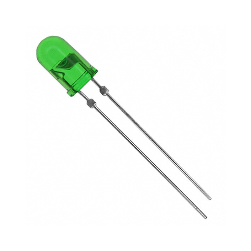 LED 5MM FLASHING GREEN 3V