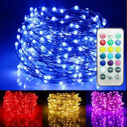 FAIRY STRING LIGHTS 100 LED, 13 COLOR PRESET, /W CONTROL 10M