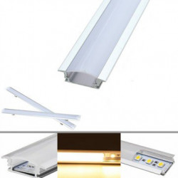 FLAT LED STRIP 24V WITH ALUMINUM HOUSING 1M