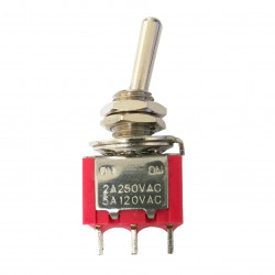 TOGGLE SWITCH,SPDT,ON-ON,5A,SOLDER LUG