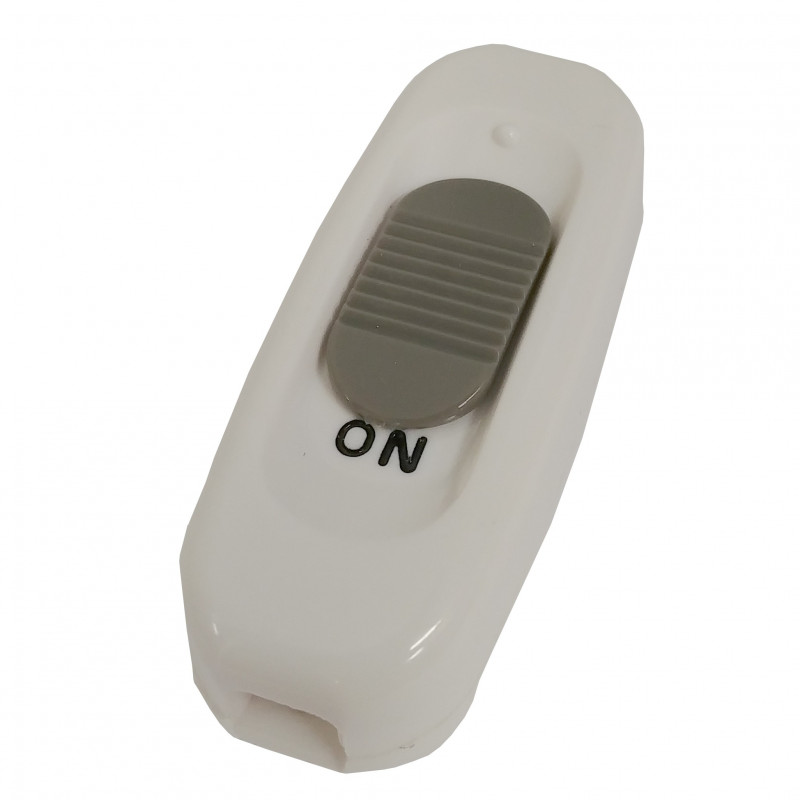 INLINE ON/OFF SLIDE SWITCH WHITE 