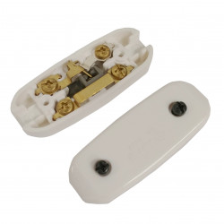 INLINE ON/OFF SLIDE SWITCH WHITE 