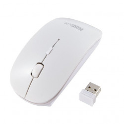 SLIM PORTABLE WIRELESS MOUSE W/ NANO RECEIVER