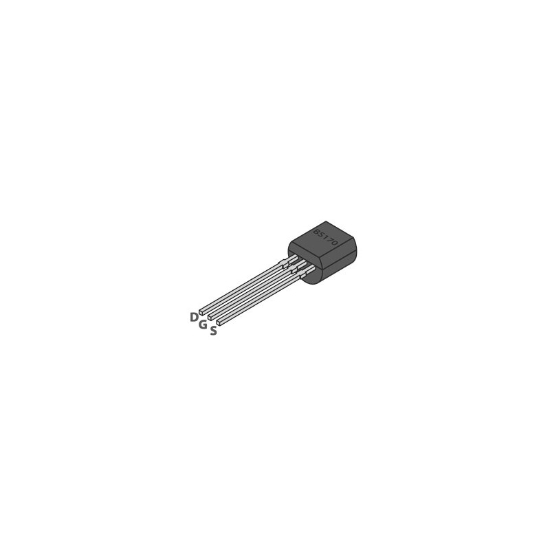 PWR MOSFET BS170 N-CHANNEL 60V 0.5A 1.2OHM