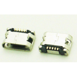 MICRO USB, FLAT, SMD PCB CONNECTOR, DIP MOUNT TYPE, 5.9MM