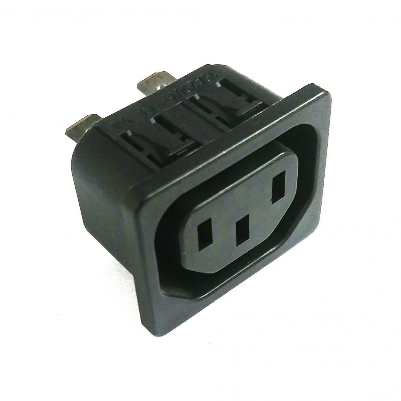 IEC PANEL MOUNT 15A 250V POWER SOCKET CSA C13