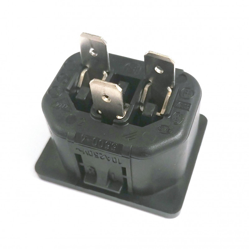 IEC PANEL MOUNT 15A 250V POWER SOCKET CSA C13