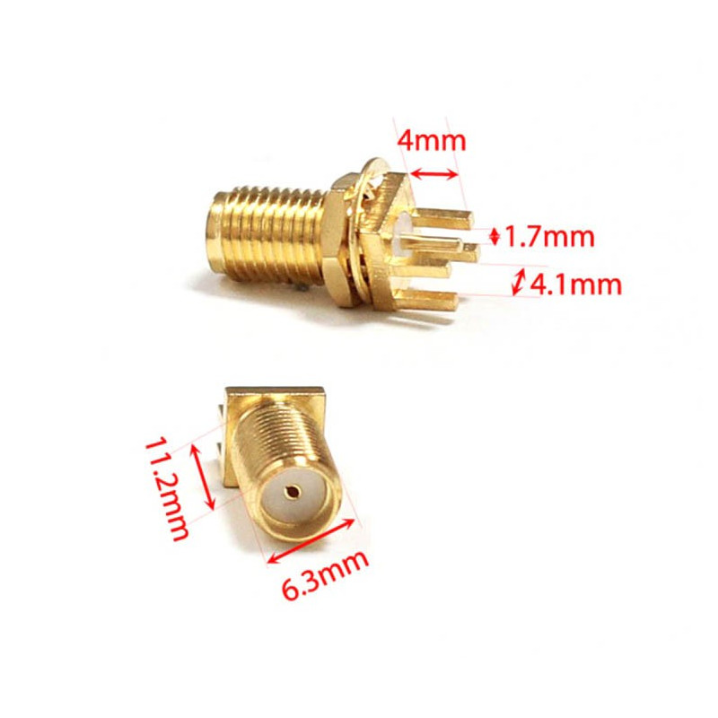 SMA FEMALE INLINE OR CHASSIS MOUNT SOLDER TYPE