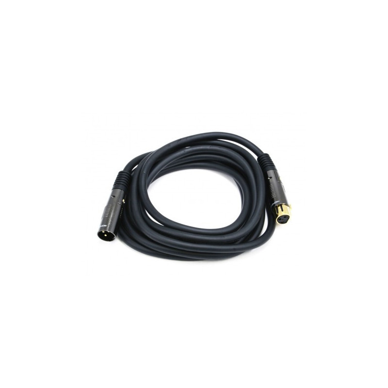 XLR(M) TO XLR(F) 16AWG CABLE (15FT, GOLD PLATED)