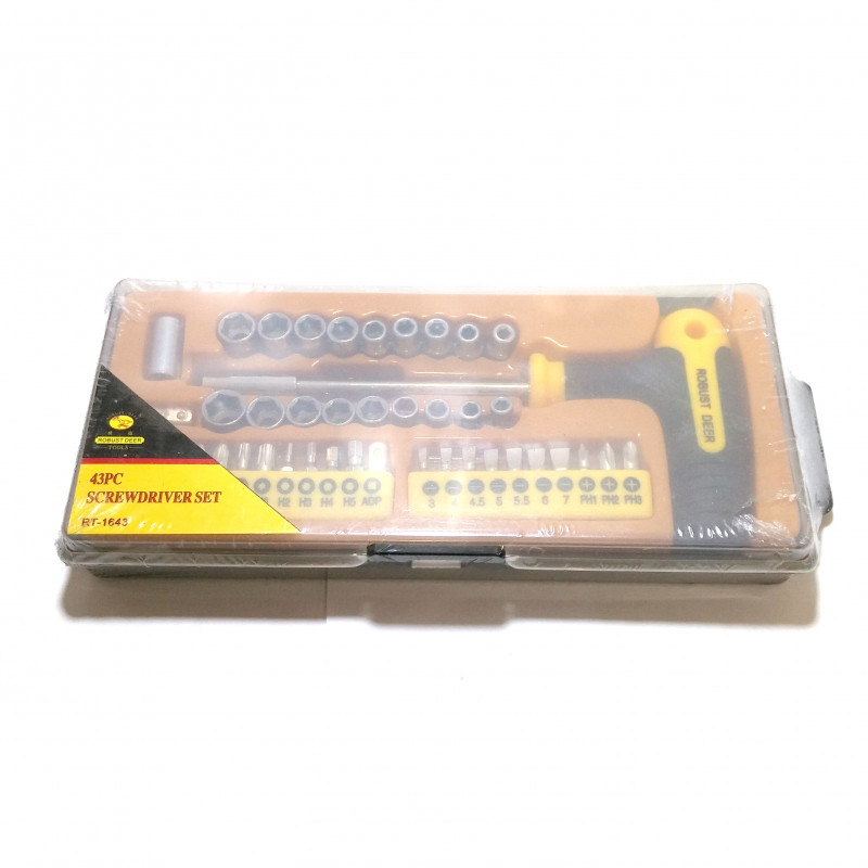 SCREW DRIVER, SET 43PCS RT-1643