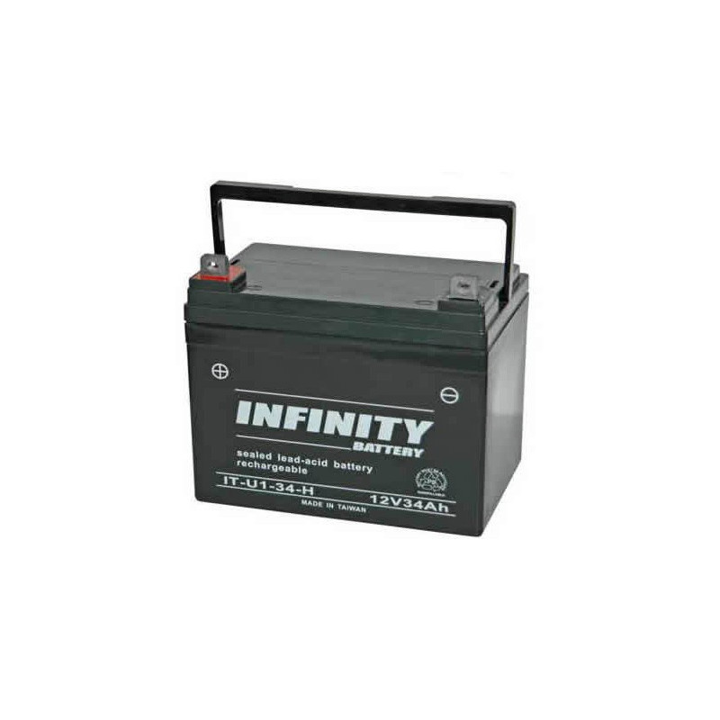 BATTERY, RECHARGEABLE, LEAD ACID, 12V 34A INFINITY