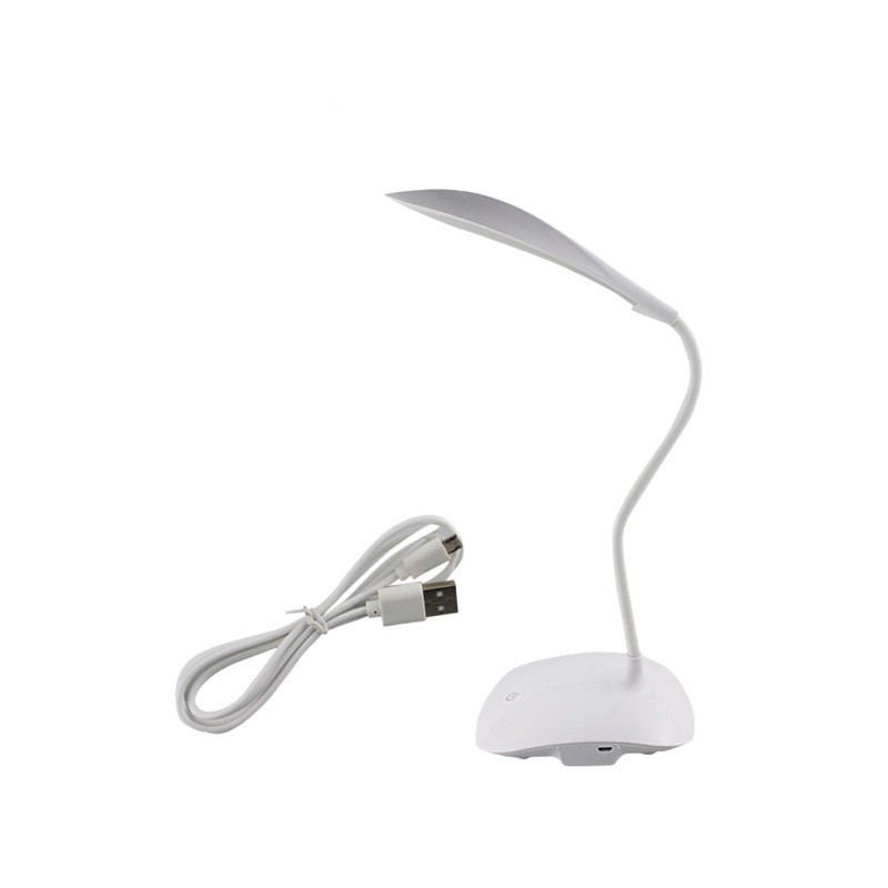 LED DESK LAMP, FLEXIBLE, /W USB POWER, 3 BRIGHTNESS LEVELS