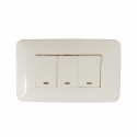 WONPRO LIGHT SWITCH, 3-GANG