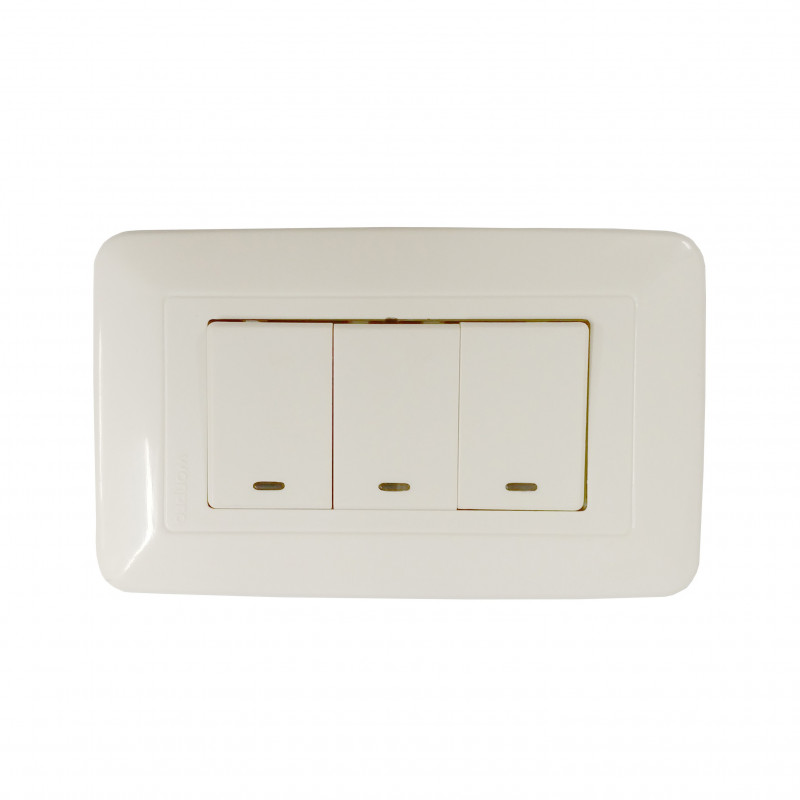 WONPRO LIGHT SWITCH, 3-GANG