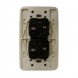 WONPRO LIGHT SWITCH, 2-GANG