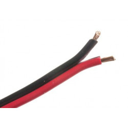 HOOK UP WIRE 2X12AWG R/B - PER FOOT