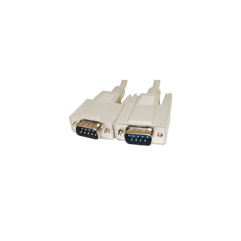 SERIAL CABLE, DB9, M/M, 2M (6FT)