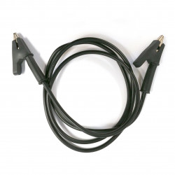 ALLIGATOR TO ALLIGATOR SILICON CABLE (BLACK)