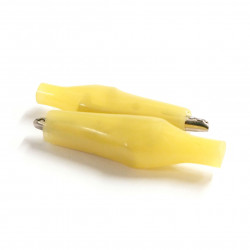 INSULATED ALLIGATOR CLIP YELLOW (S) 2 PCS