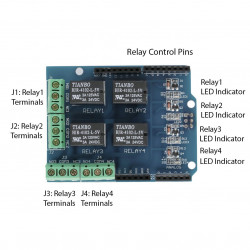 ARDUINO 4 RELAY WITH I/O...