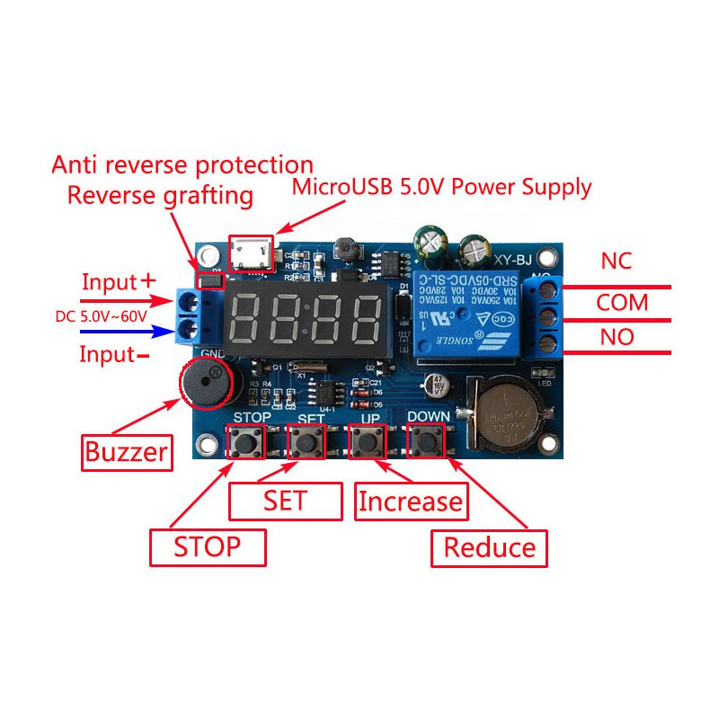 24H PROGRAMMABLE 12V CYCLE/DELAY MODULE