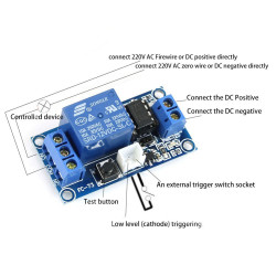 LATCH RELAY MODULE WITH BISTABLE SWITCH 