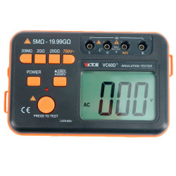 VICTOR VC60D PLUS DIGITAL INSULATION TESTER RESISTANCE METER