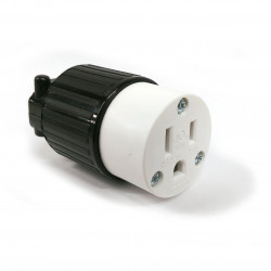 COMMERICAL GRADE POWER SOCKET (F) NEMA 5-15R 250VAC 15A