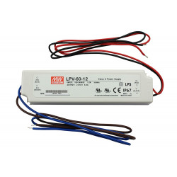 MEANWELL LED DRIVER 12VDC 60W 5A LPV-60-12