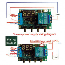 12VDC PROGRAMMABLE DIGITAL TIMER 10A/250V RELAY W/ CASE