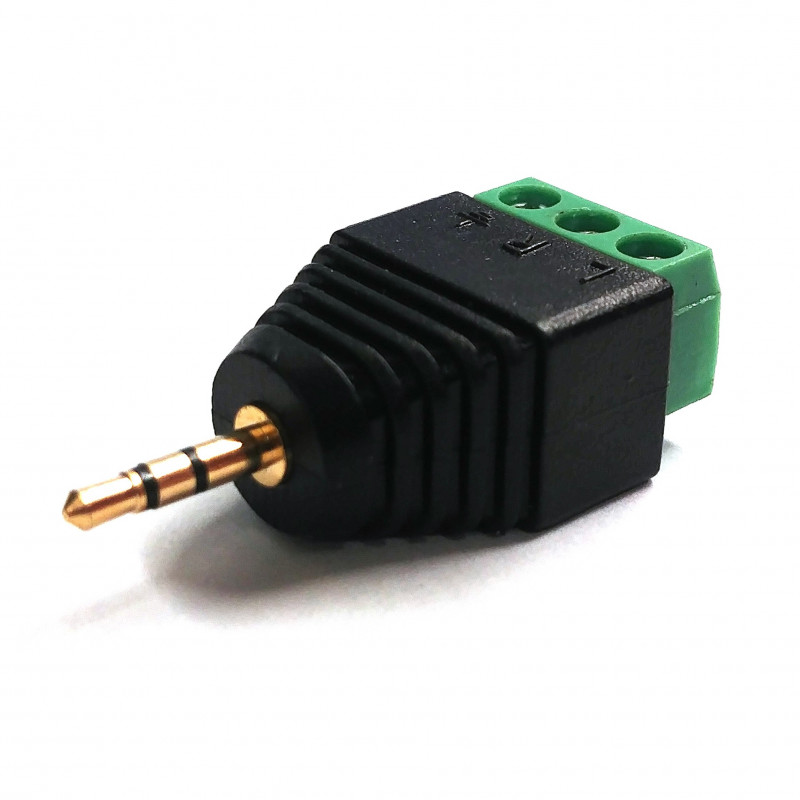 2.5MM STEREO PLUG (MALE) TO 3P TERMINAL