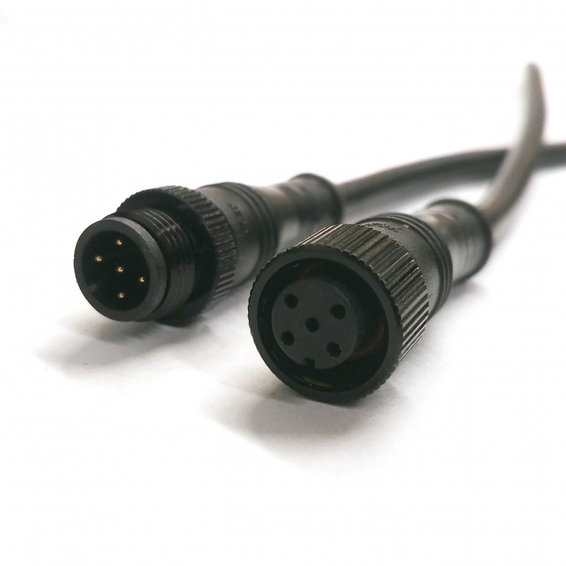 5 PIN WATERPROOF (M/F) CONNECTOR WITH WIRE