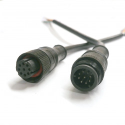 9 PIN WATERPROOF (M/F) CONNECTOR WITH WIRE