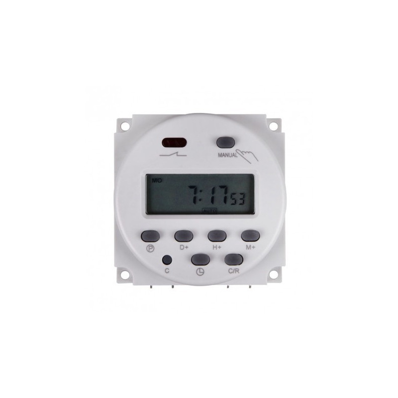 24VDC DIGITAL TIMER RELAY 24H/7D 240V/16A CONTACT