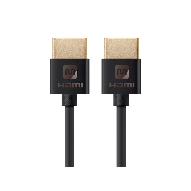 SLIM HDMI CABLE, 4K@60HZ, HDR, 1M (3FT)