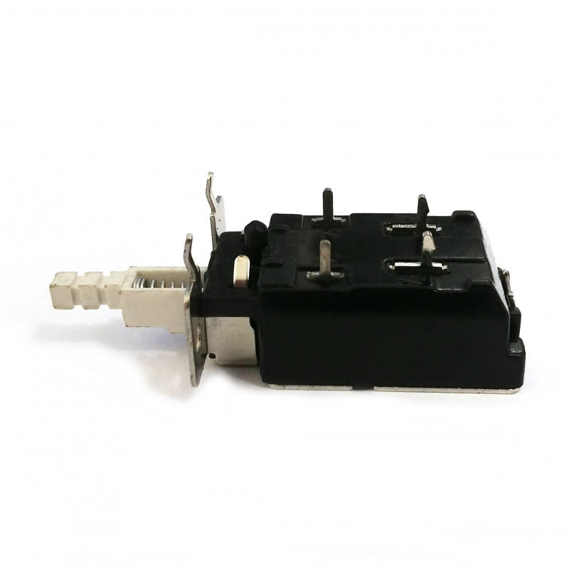 PUSH BUTTON SWITCH, LATCHING, ON-OFF, SOLDER TYPE