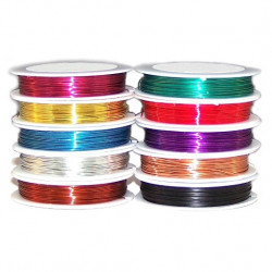 SOLDERABLE 0.5MM/22AWG COPPER WIRE (RED) 40METER