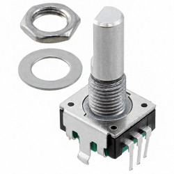 ROTARY ENCODER W/ DETENTS 6MM DIA SH PCB MOUNT