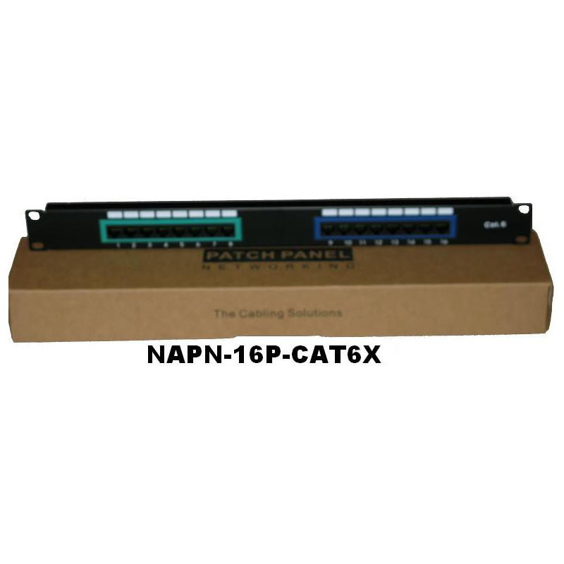 PATCH PANEL CAT6 1U 16 PORT