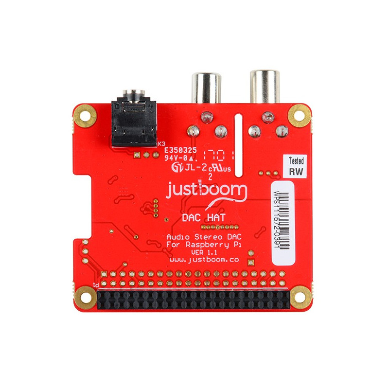 JUSTBOOM DAC HAT