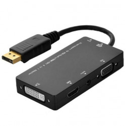 DISPLAYPORT TO VGA/DVI/HDMI (PORT WITH AUDIO)