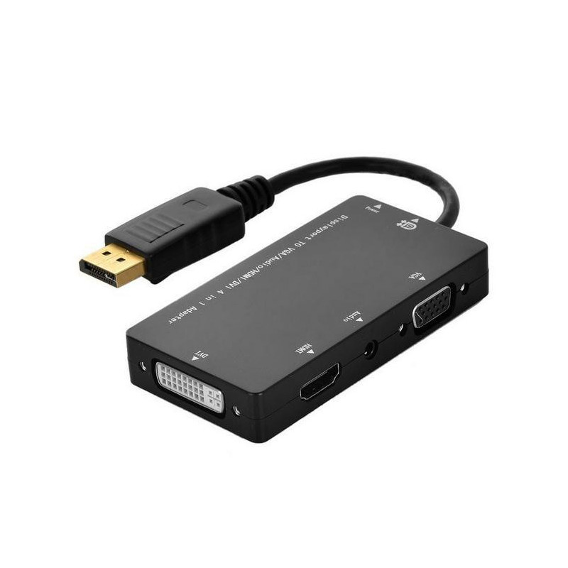 DISPLAYPORT TO VGA/DVI/HDMI (PORT WITH AUDIO)