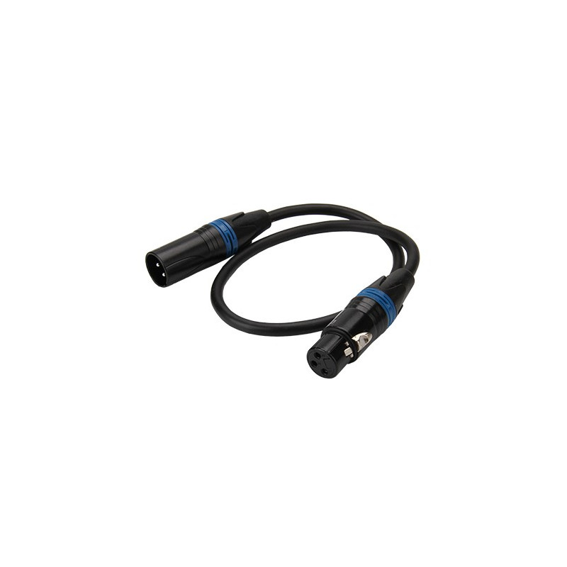 CABLE XLR (M) - XLR (F) 10M Q-803