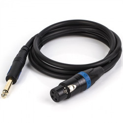 AUDIO CABLE 1/4" MONO (M) - XLR (F) , 1M Q801