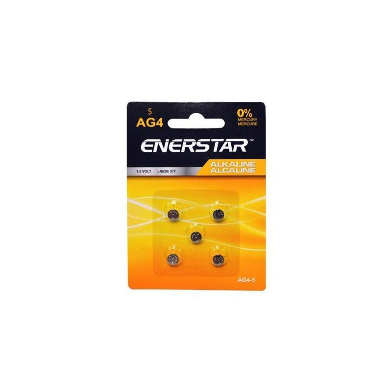 BATTERIES AG4 LR626 377 5-PACK