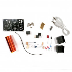 MINI AUDIO SYNC MUSIC TESLA COIL KIT WITH POWER SUPPLY