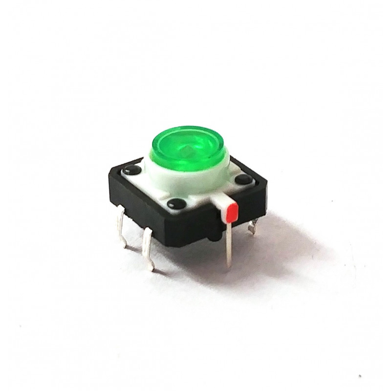 TACTILE SWITCH WITH GREEN LED