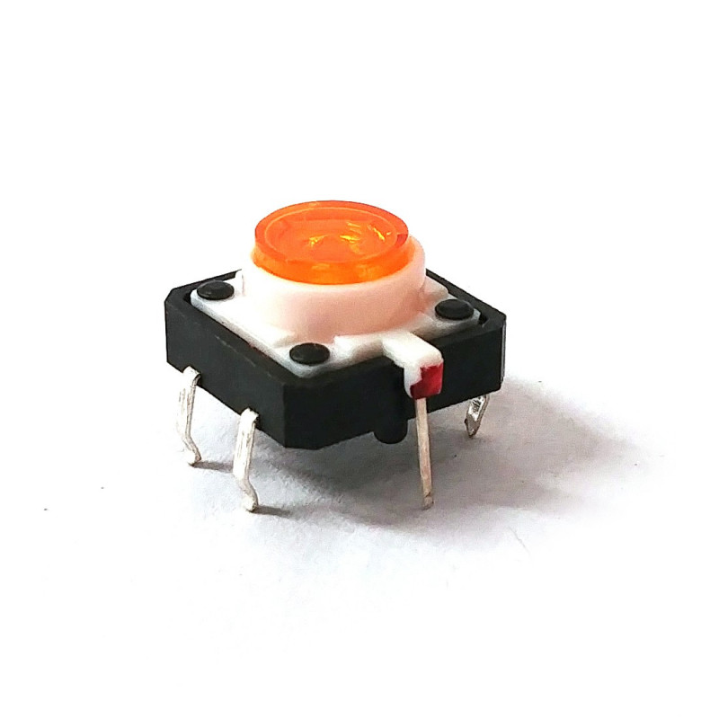 TACTILE SWITCH WITH ORANGE LED