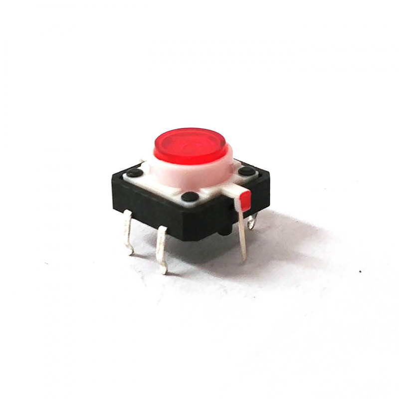 TACTILE SWITCH WITH RED LED